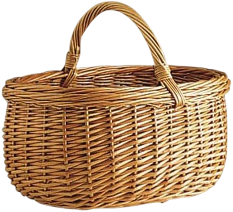 Panier en osier pour champignons